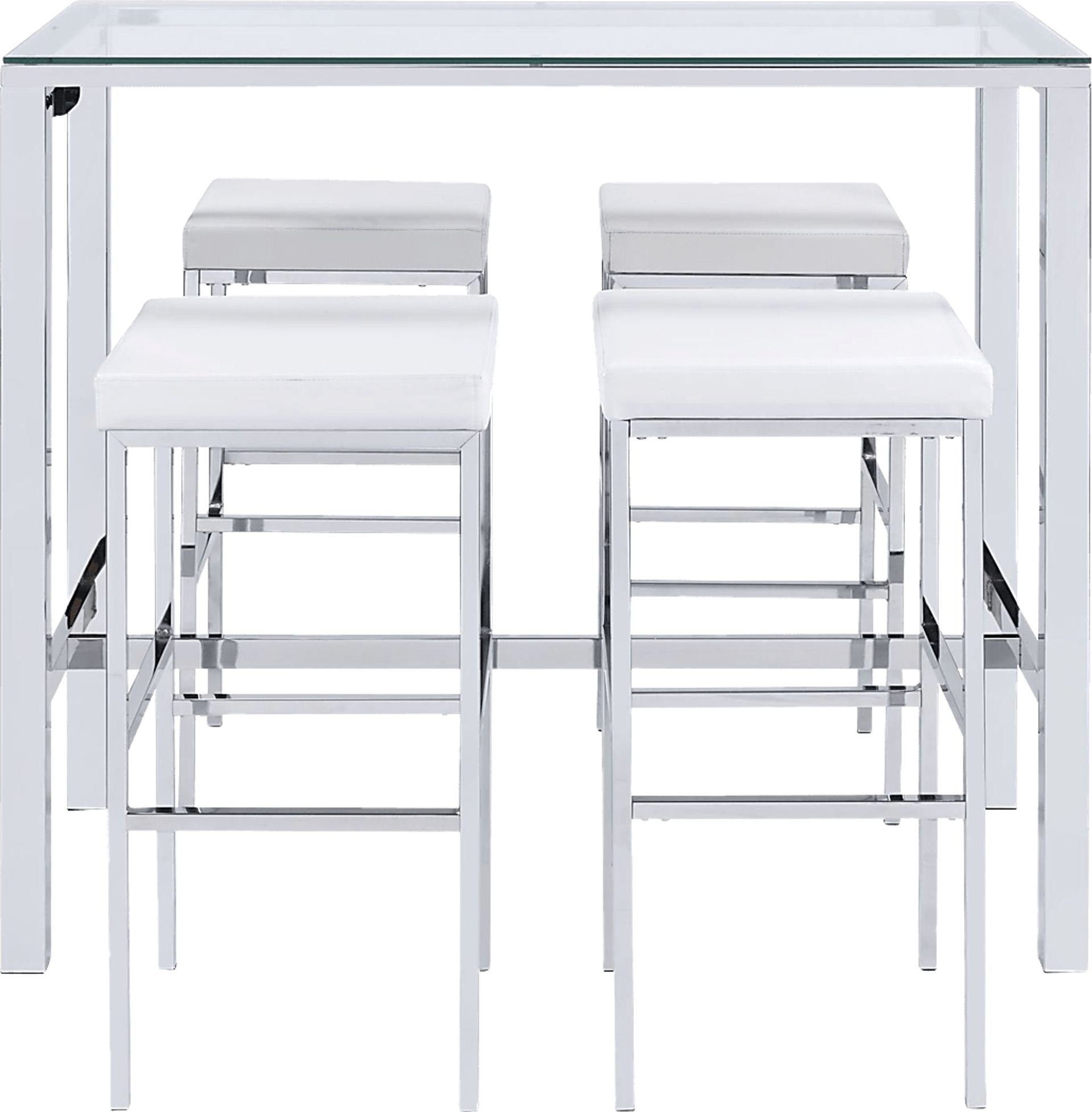 Winnona Chrome Bar Table Set - Image 14