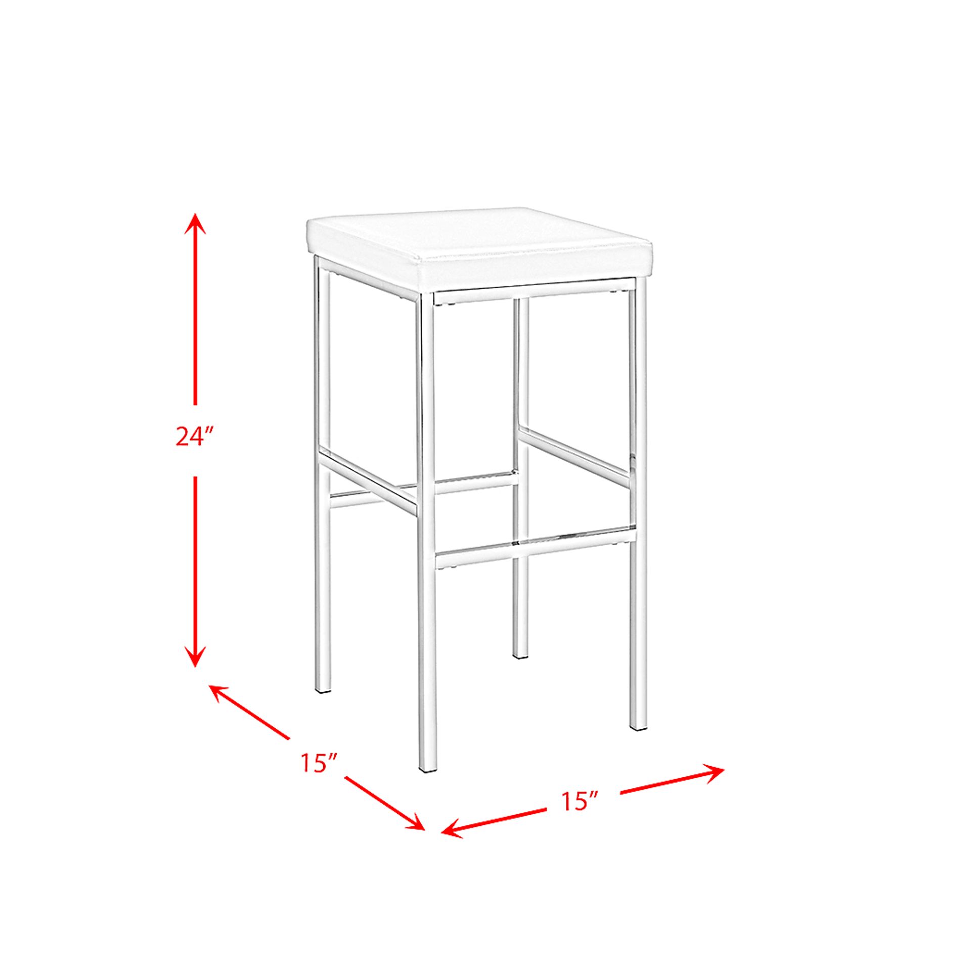Winnona Chrome Bar Table Set - Image 15