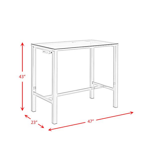 Winnona Chrome Bar Table Set - Thumbnail - Image 5
