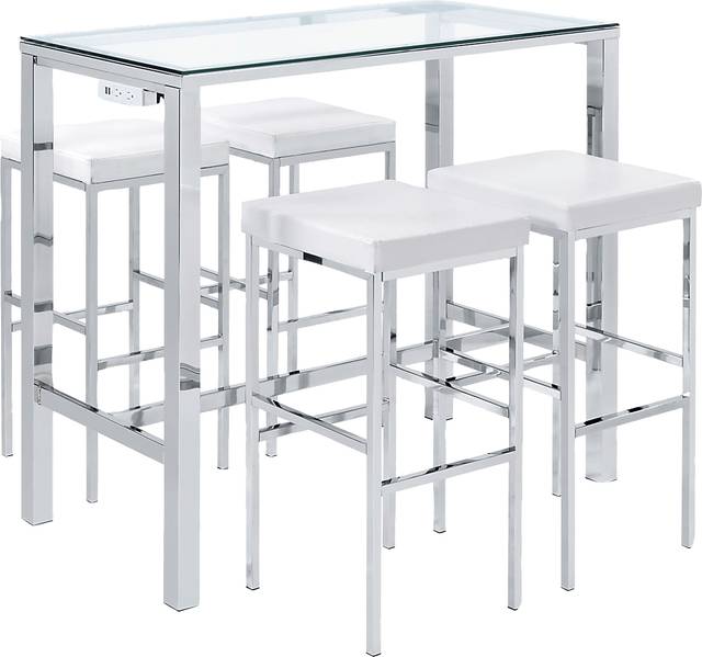 Winnona Chrome Bar Table Set - Thumbnail - Image 1