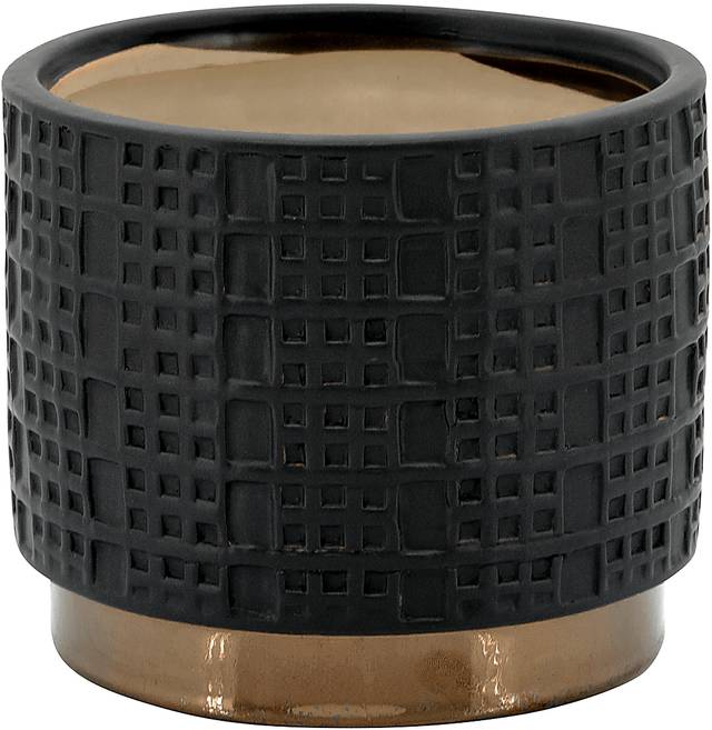 Winoca I Black Planter, Set of 2 - Thumbnail - Image 3