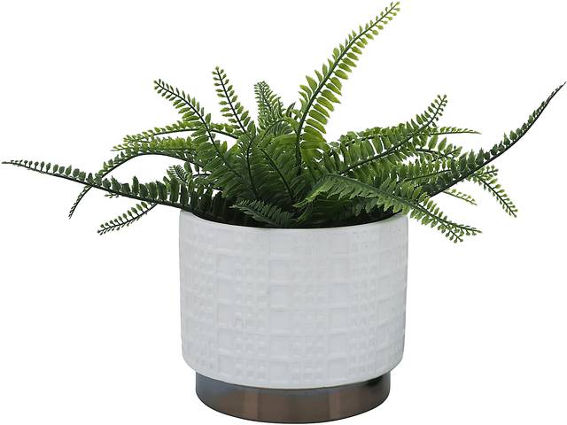 Winoca I White Planter, Set of 2 - Thumbnail - Image 2