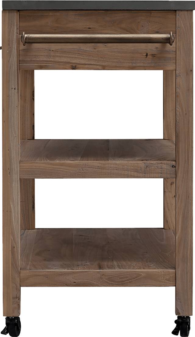 Winola Natural Kitchen Island - Thumbnail - Image 2