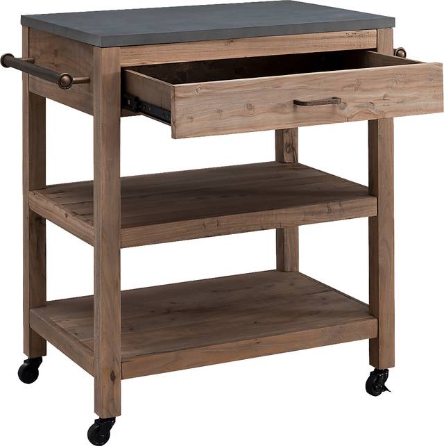 Winola Natural Kitchen Island - Thumbnail - Image 4