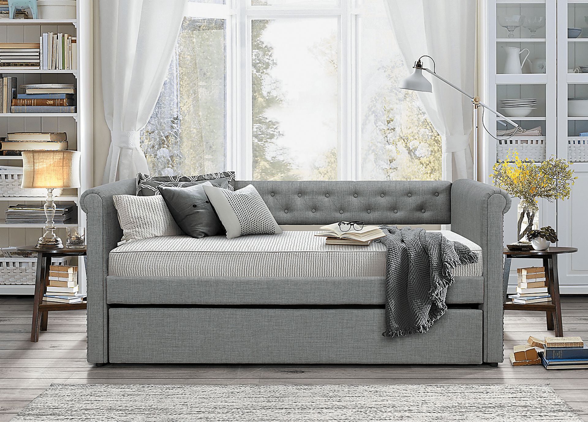 Winona Way Gray Daybed with Trundle - Image 3