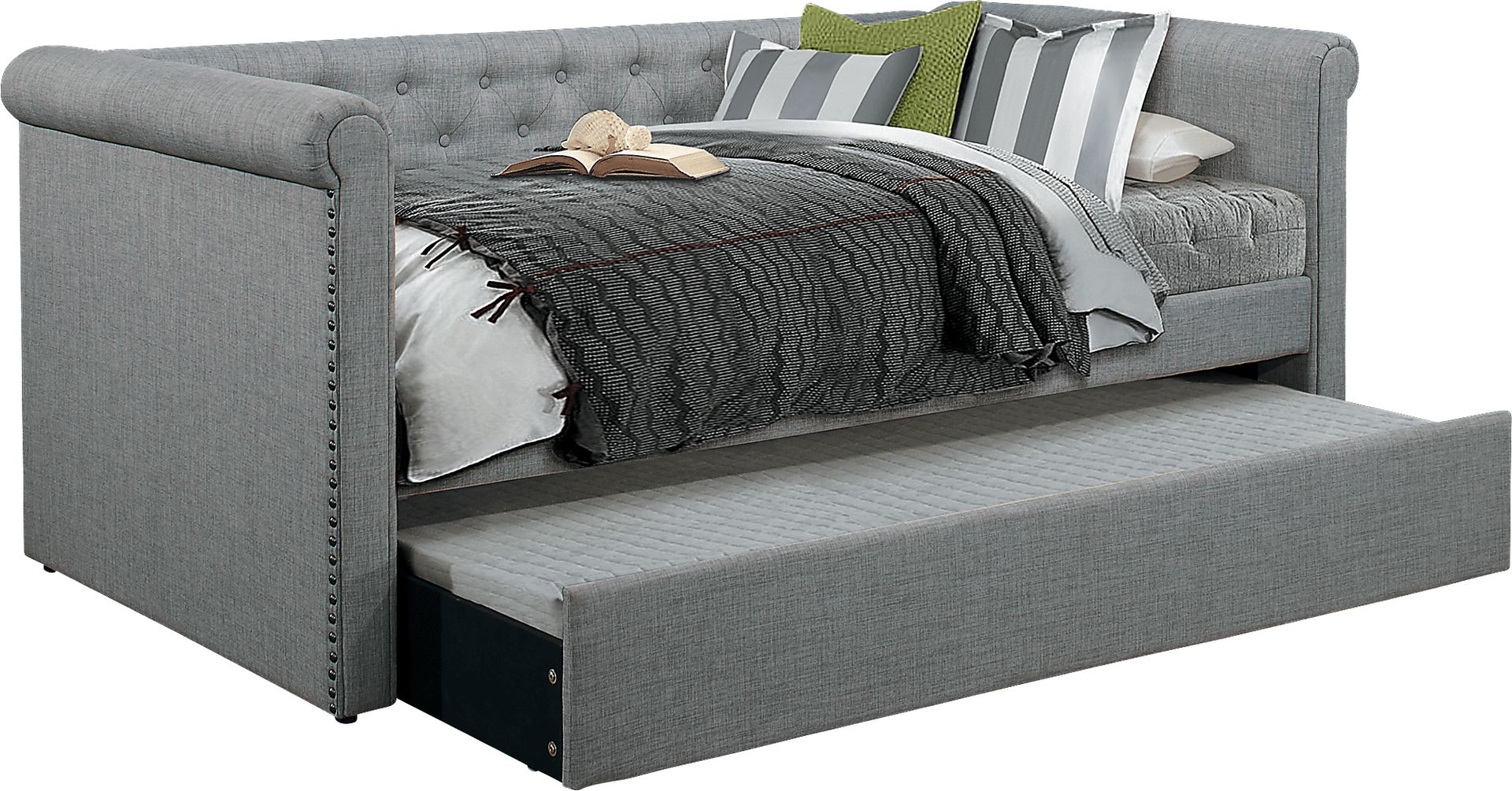 Winona Way Gray Daybed with Trundle - Image 1