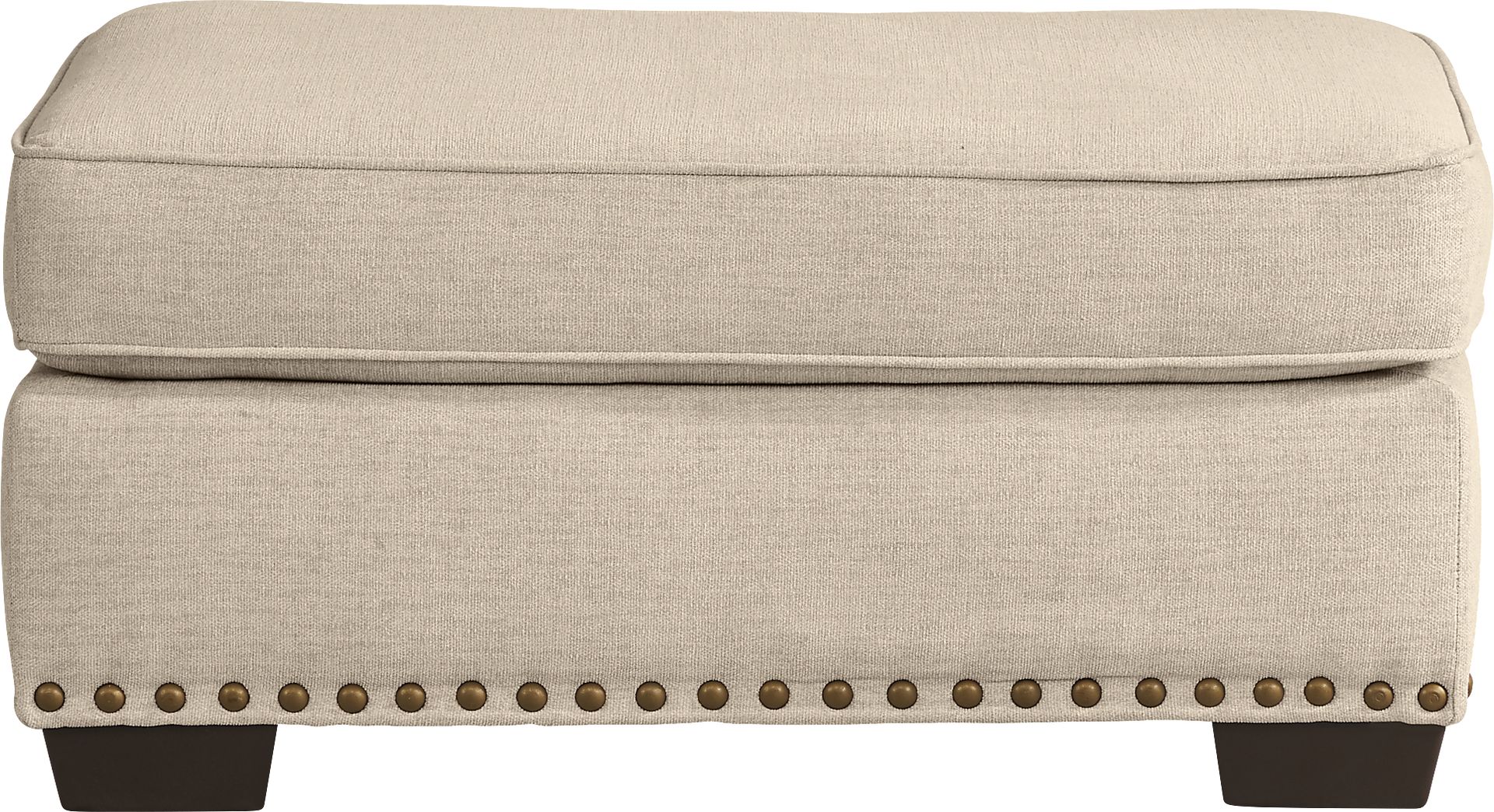 Winsborough Beige Ottoman - Image 1