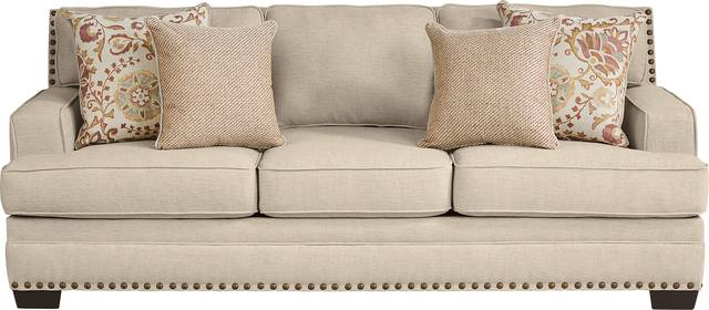 Winsborough Beige 7 Pc Living Room with Sleeper Sofa - Thumbnail - Image 2