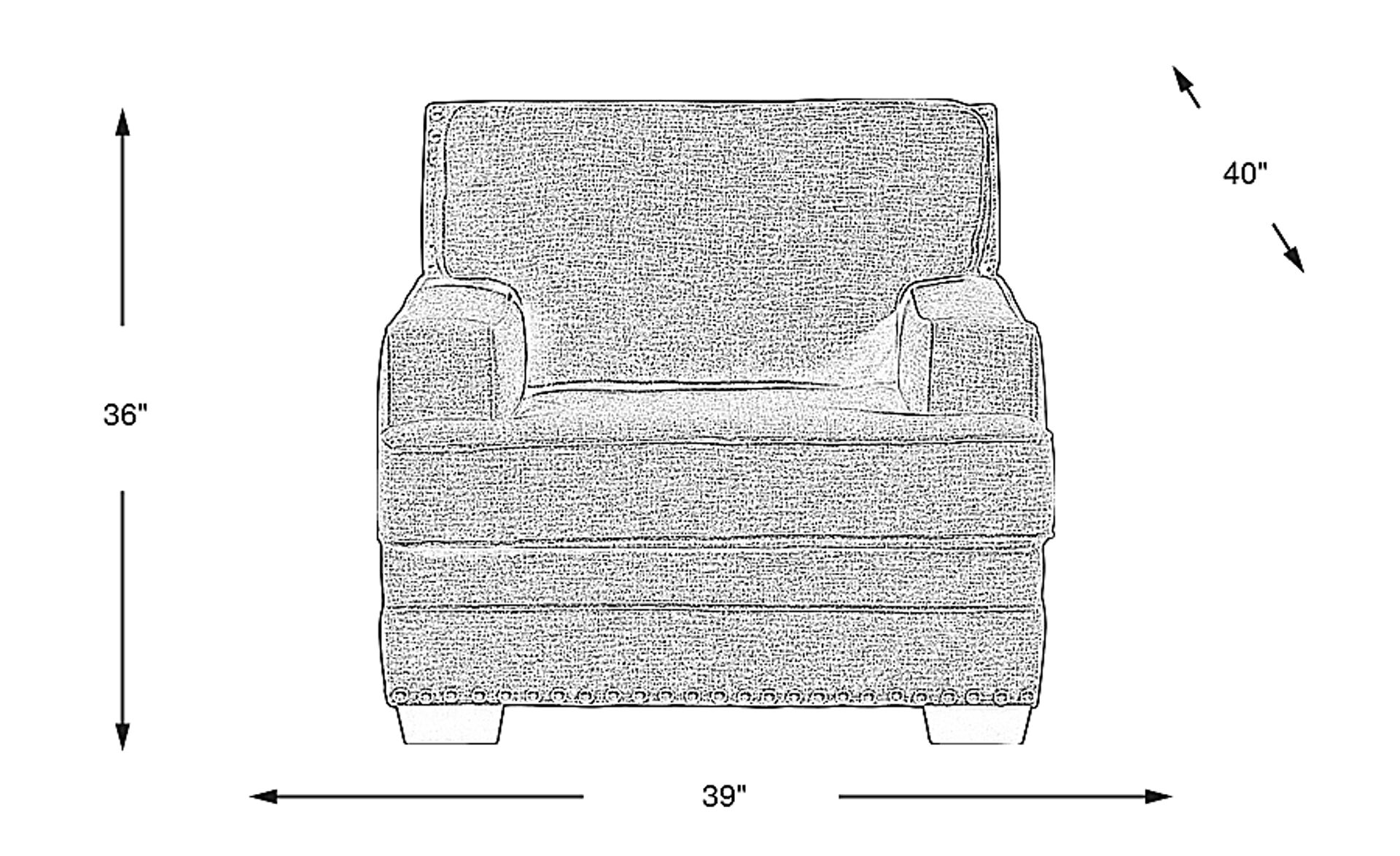 Dimension Image. Please refer to the Dimension Tab on this page for dimension details.