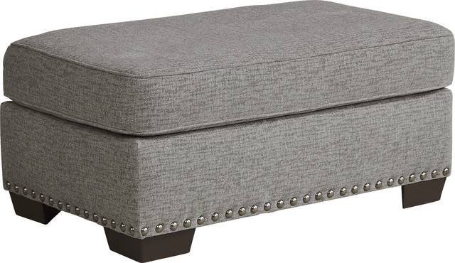 Winsborough Gray Ottoman - Thumbnail - Image 2