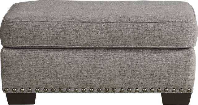 Winsborough Gray Ottoman - Thumbnail - Image 1