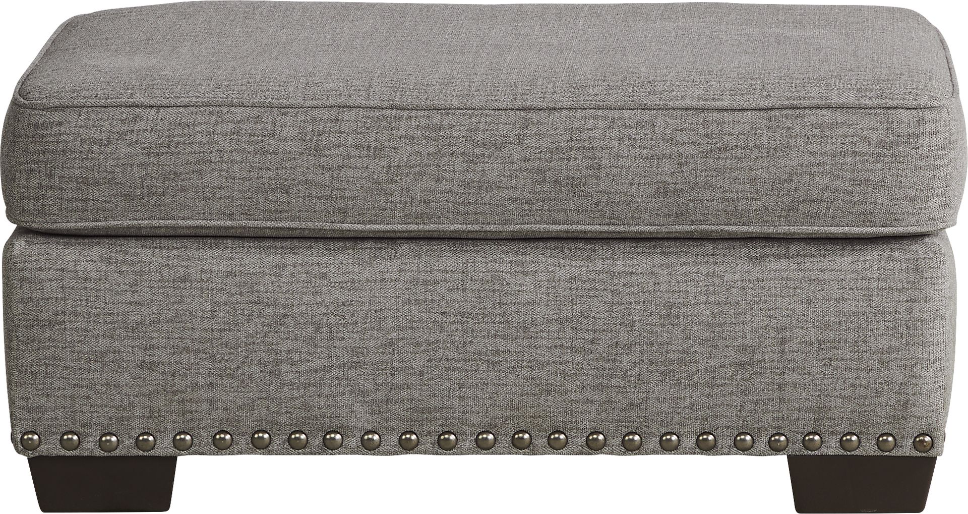 Winsborough Gray Ottoman - Image 1