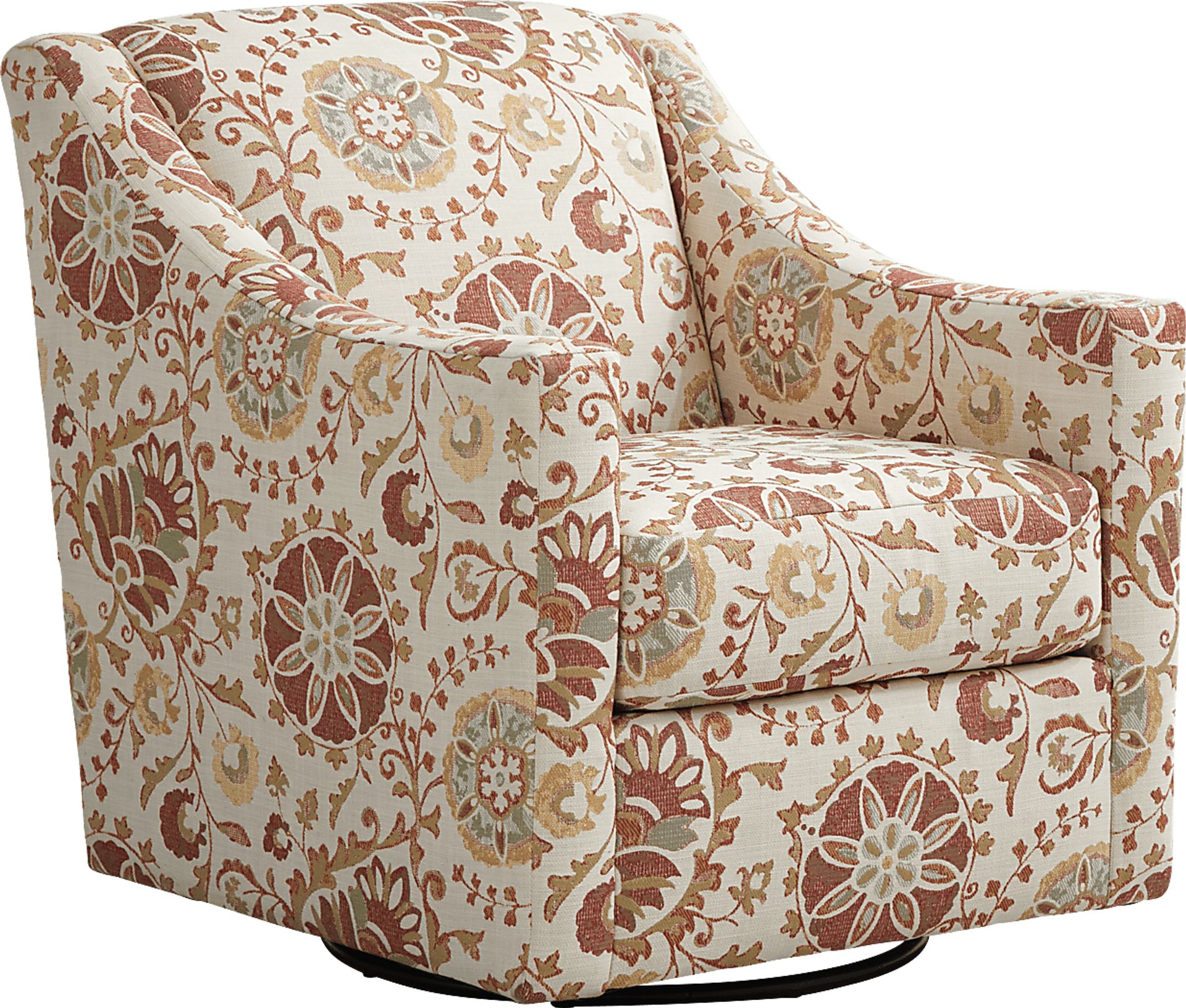 Winsborough Rust Accent Swivel Chair - Image 1