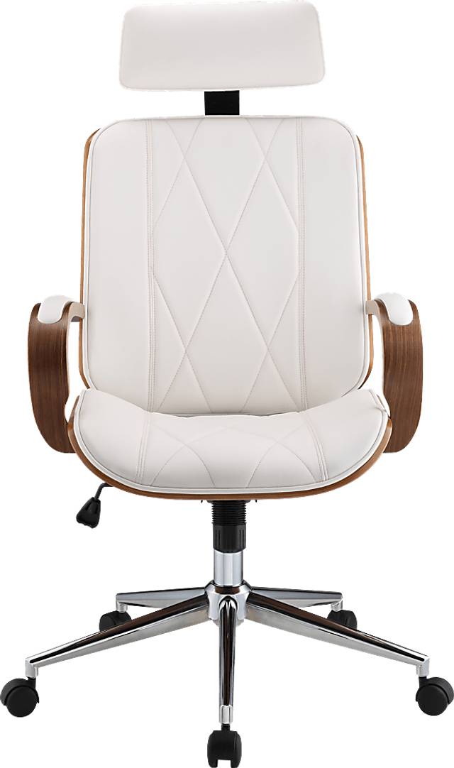 Winship White Swivel Desk Chair - Thumbnail - Image 2