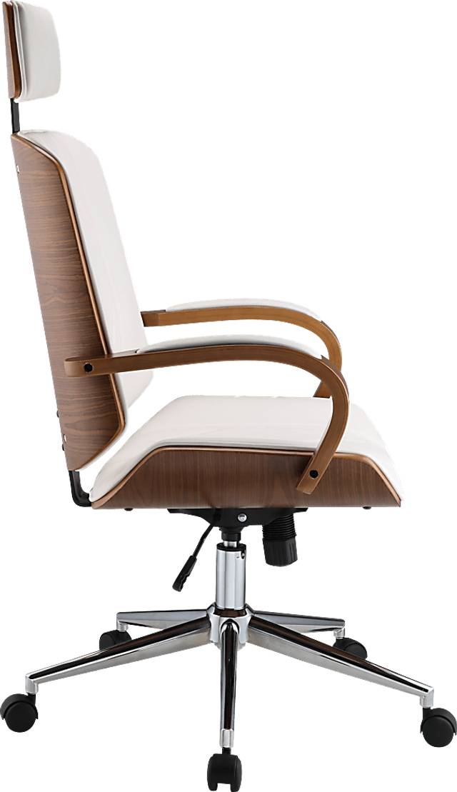 Winship White Swivel Desk Chair - Thumbnail - Image 3