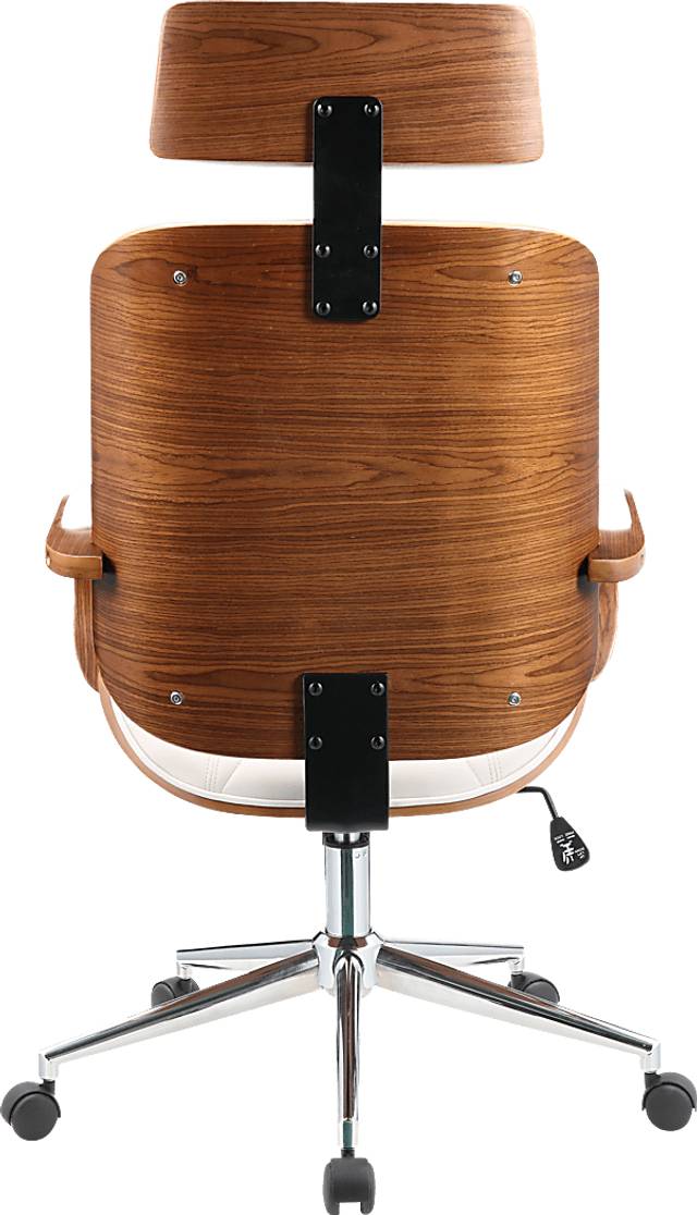 Winship White Swivel Desk Chair - Thumbnail - Image 4
