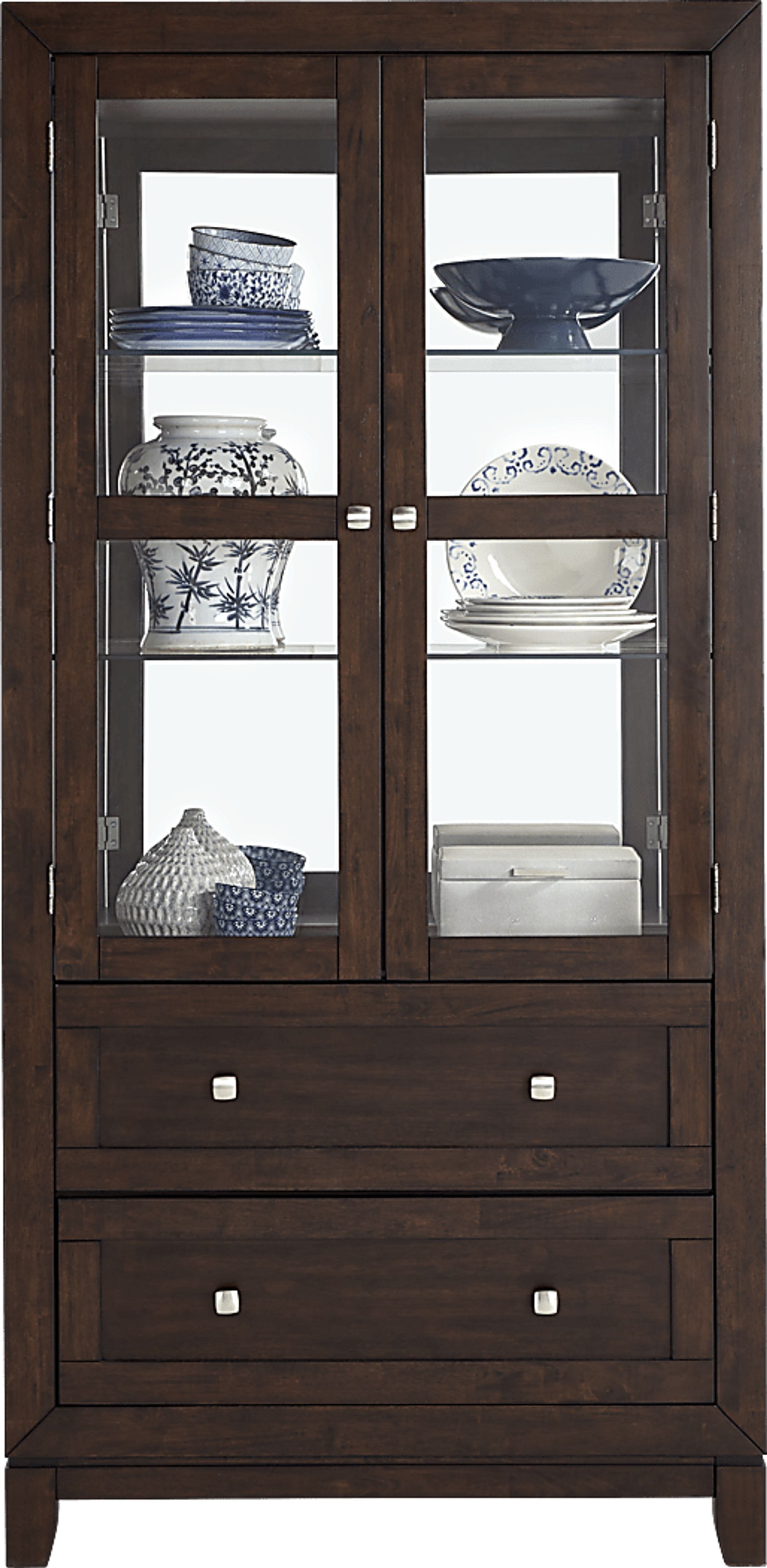 Winslow Brown Cherry Curio - Image 2
