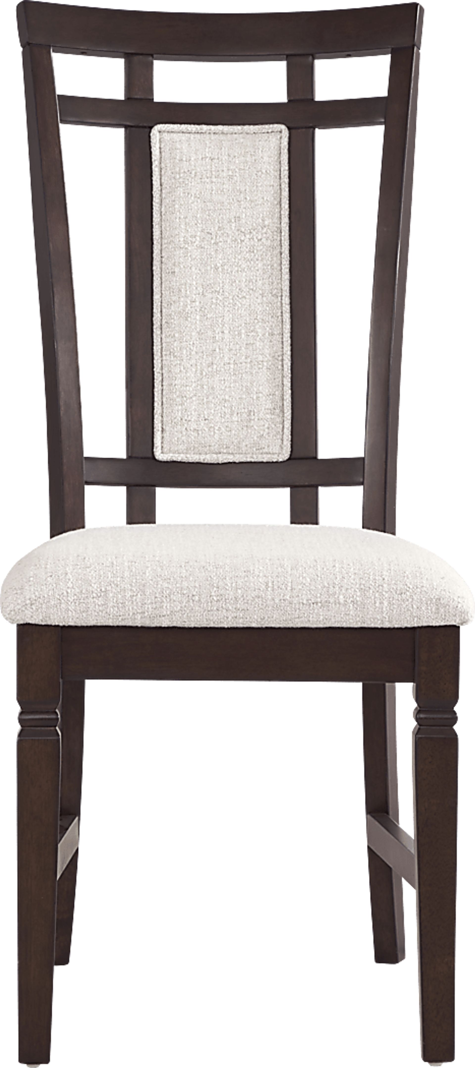 Winslow Brown Cherry Finish 5 Pc Rectangle Dining Room with Upholstered Chairs - Image 5