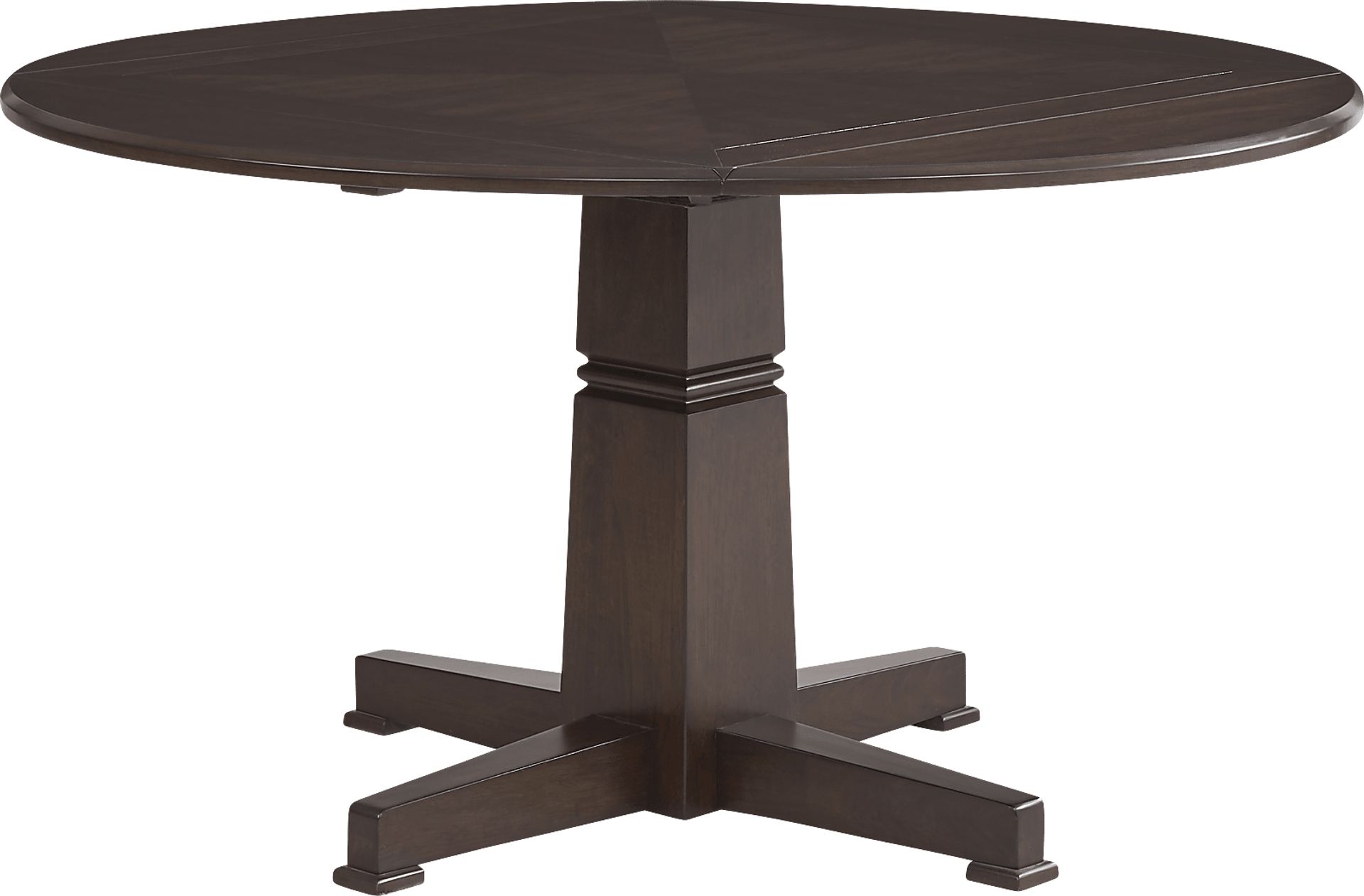 Winslow Brown Cherry 5 Pc Round Dining Room with X-Back Chairs - Image 2