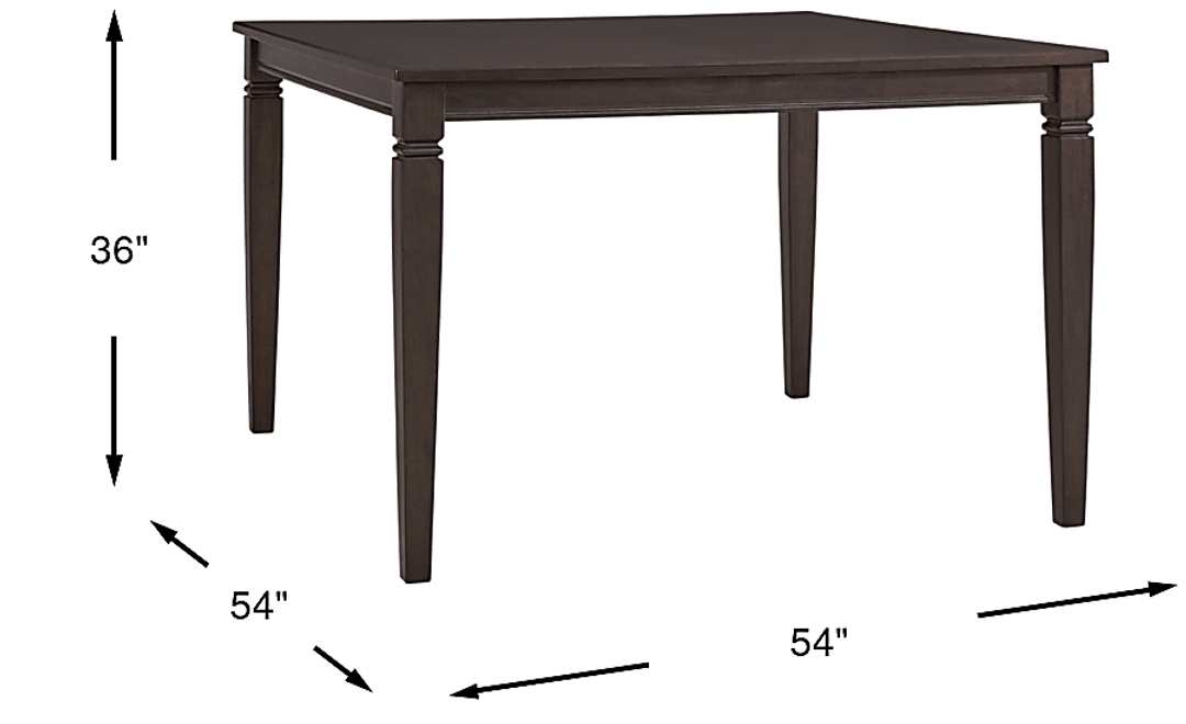 Winslow Brown Cherry Square Counter Height Dining Table