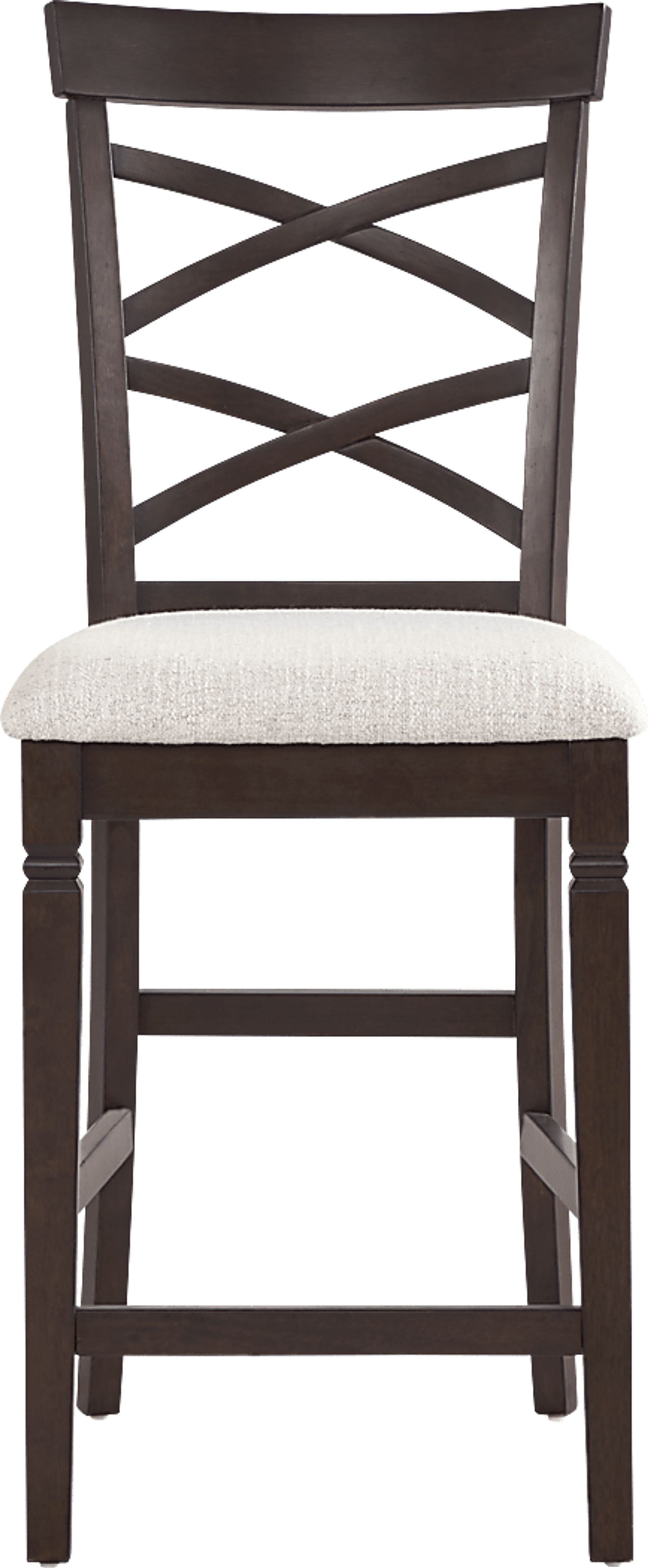 Winslow Brown Cherry X-Back Counter Height Stool - Image 3