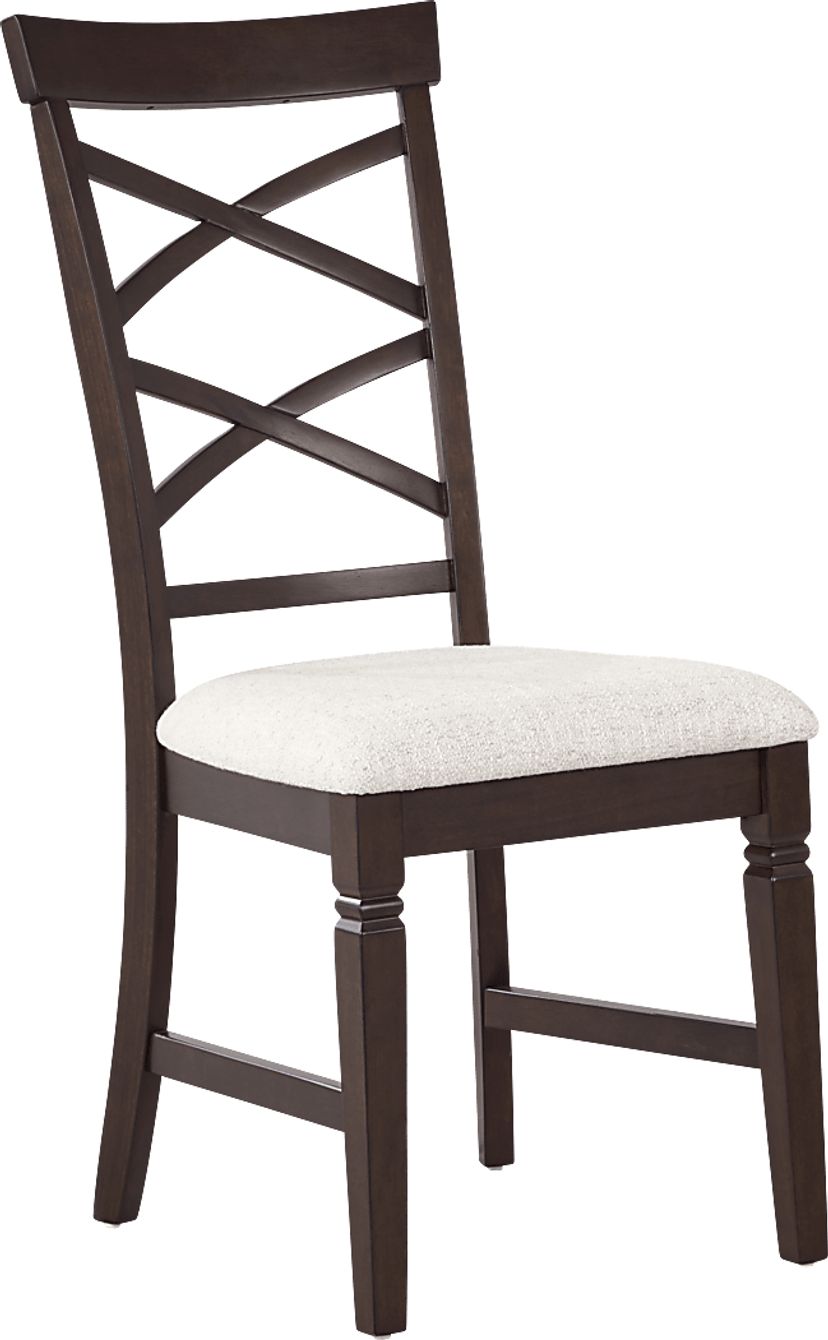 Winslow Brown Cherry Finish X-Back Side Chair