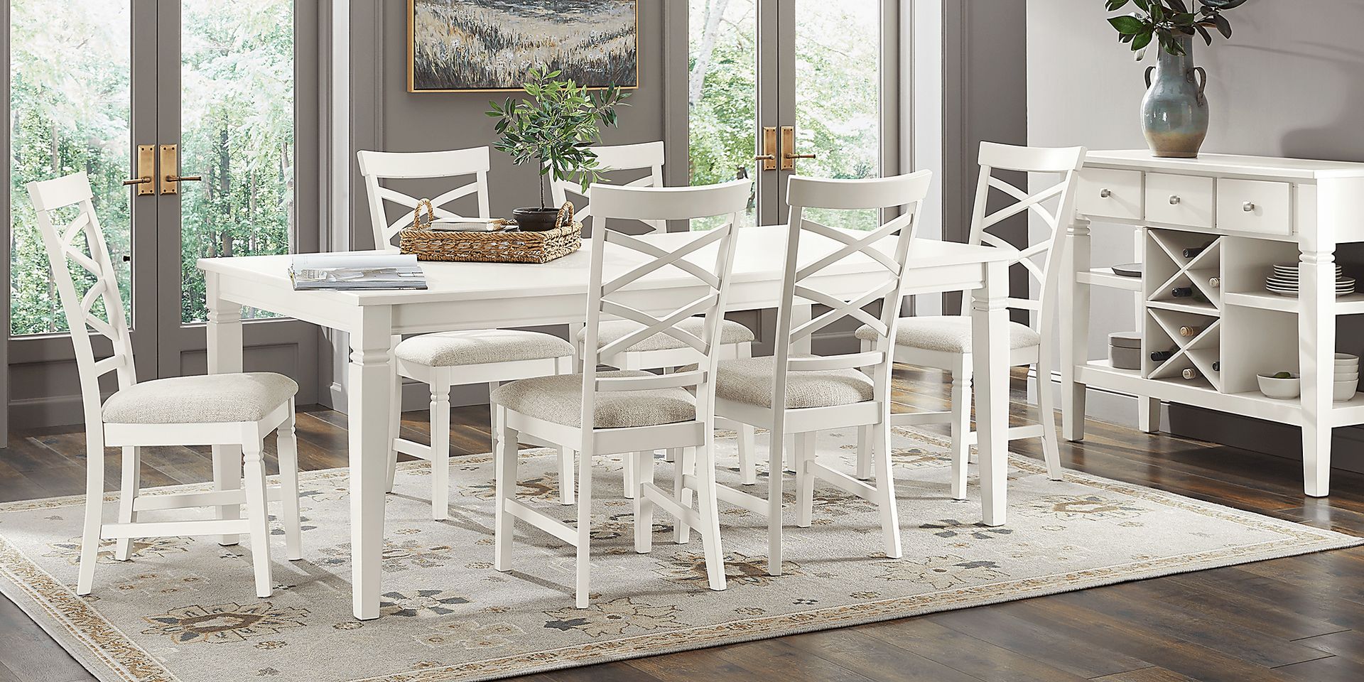 Winslow White Colors,White Dining Table | Rooms to Go