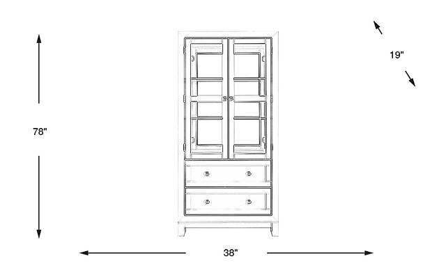 Dimension Image. Please refer to the Dimension Tab on this page for dimension details.