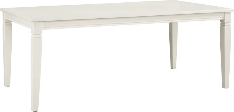 Winslow White Rectangle Dining Table