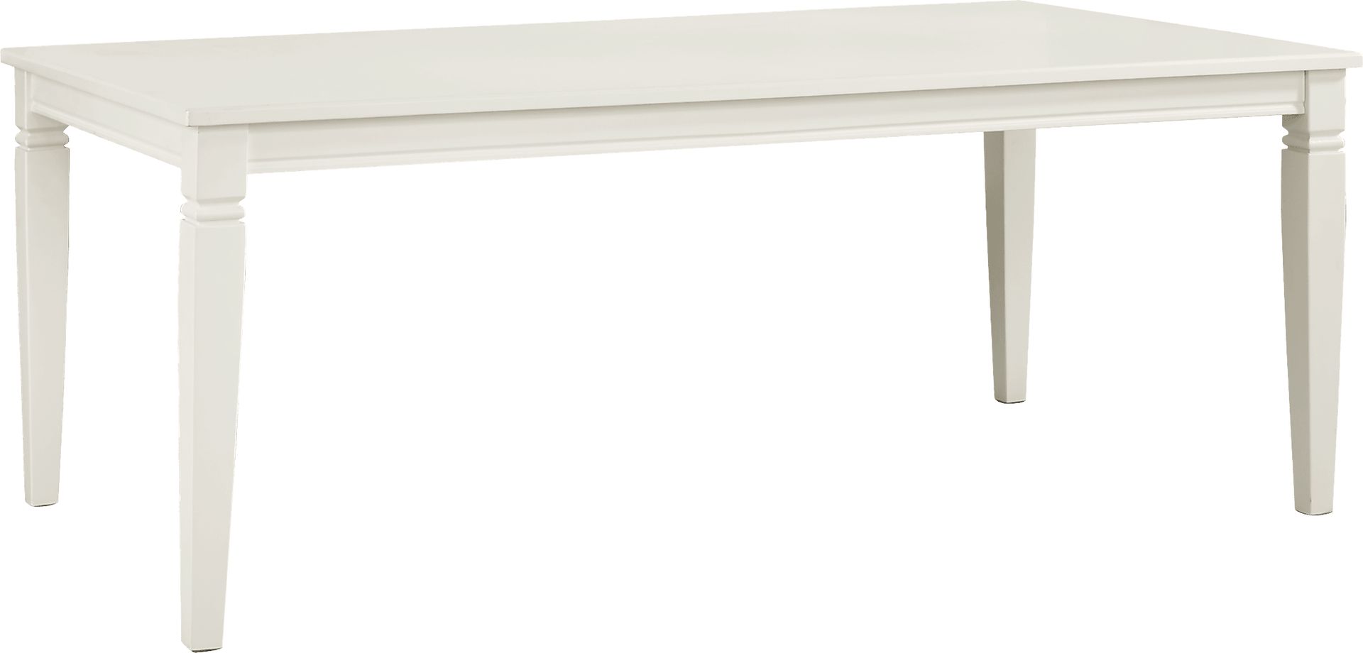Winslow White 5 Pc Rectangle Dining Room with X-Back Chairs - Image 2