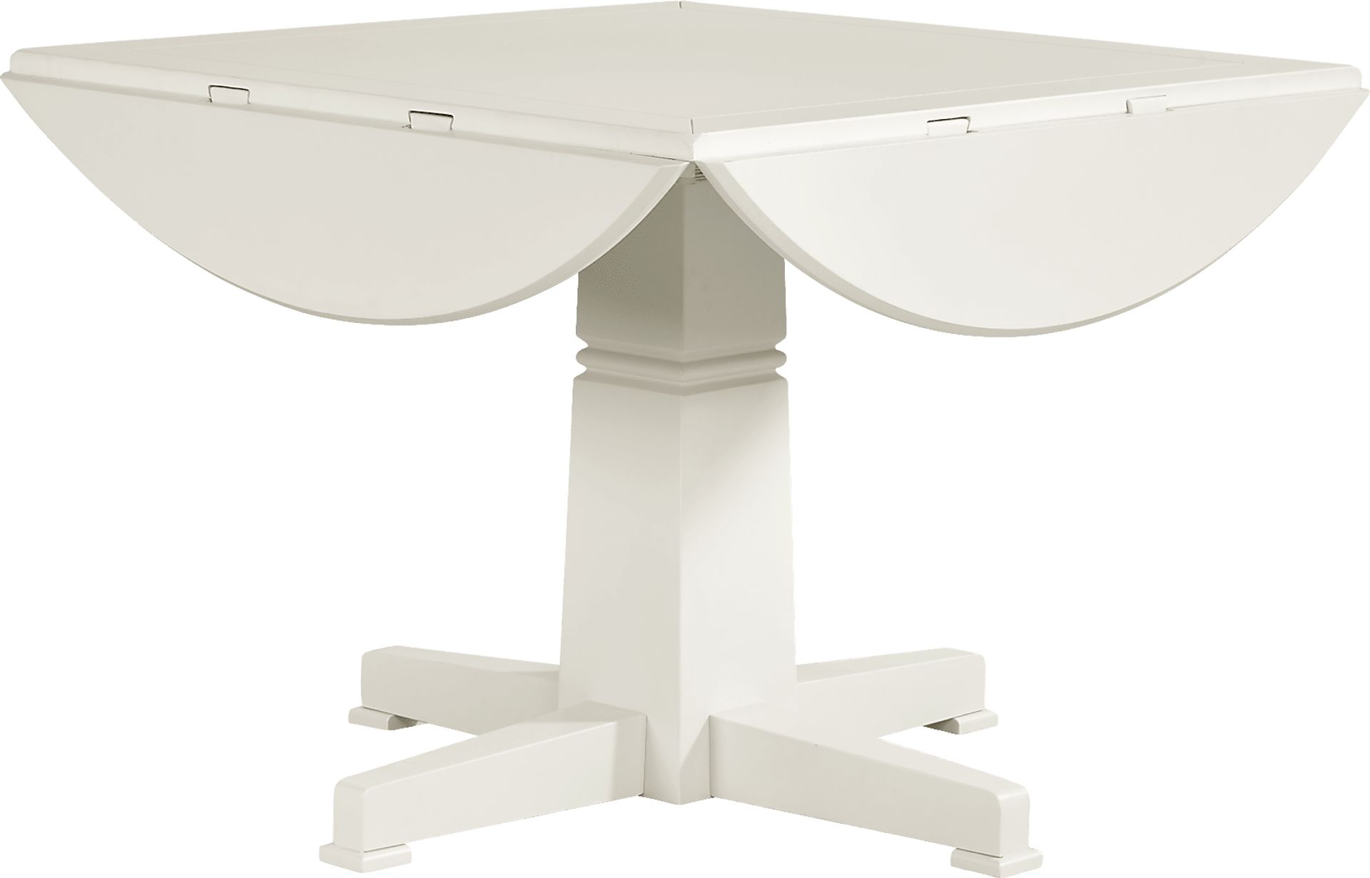 Winslow White 5 Pc Round Dining Room with X-Back Chairs - Image 3