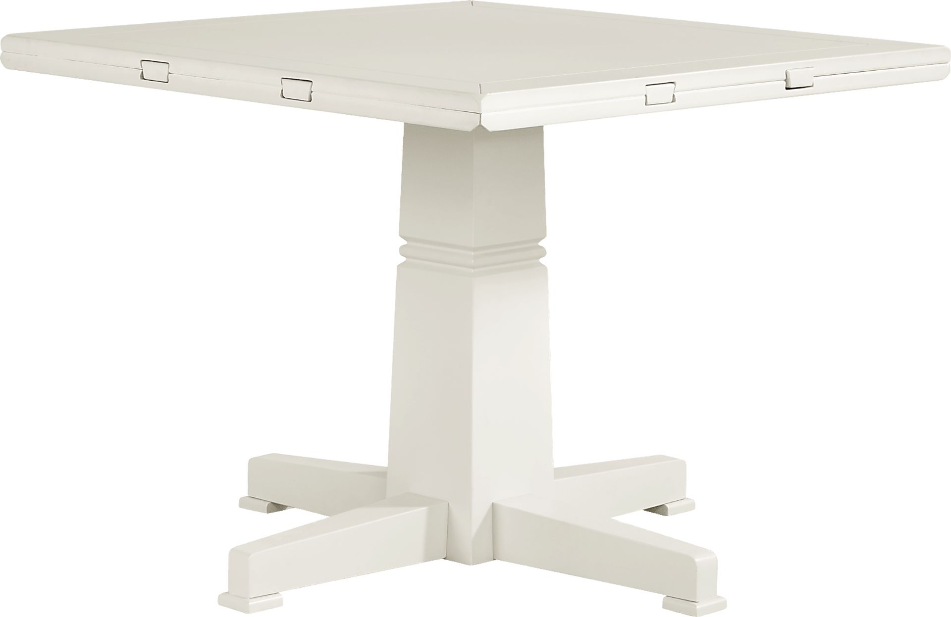 Winslow White 5 Pc Round Dining Room with X-Back Chairs - Image 4