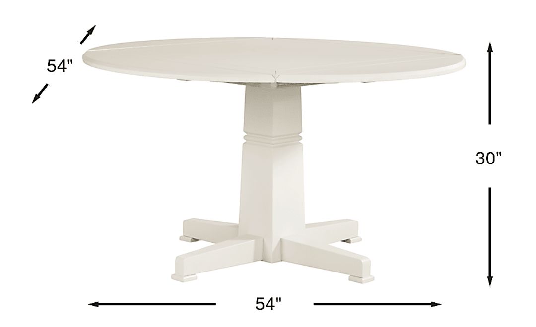 Winslow White Round Dining Table