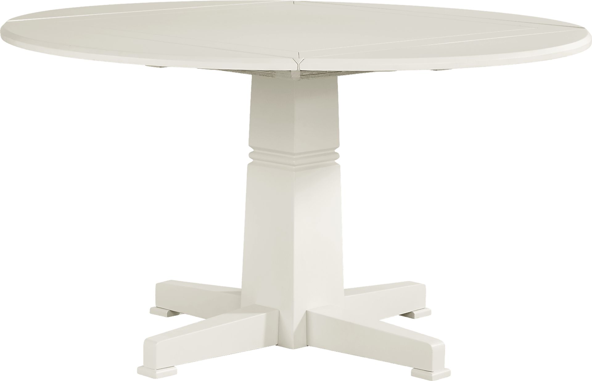 Winslow White 5 Pc Round Dining Room with X-Back Chairs - Image 2