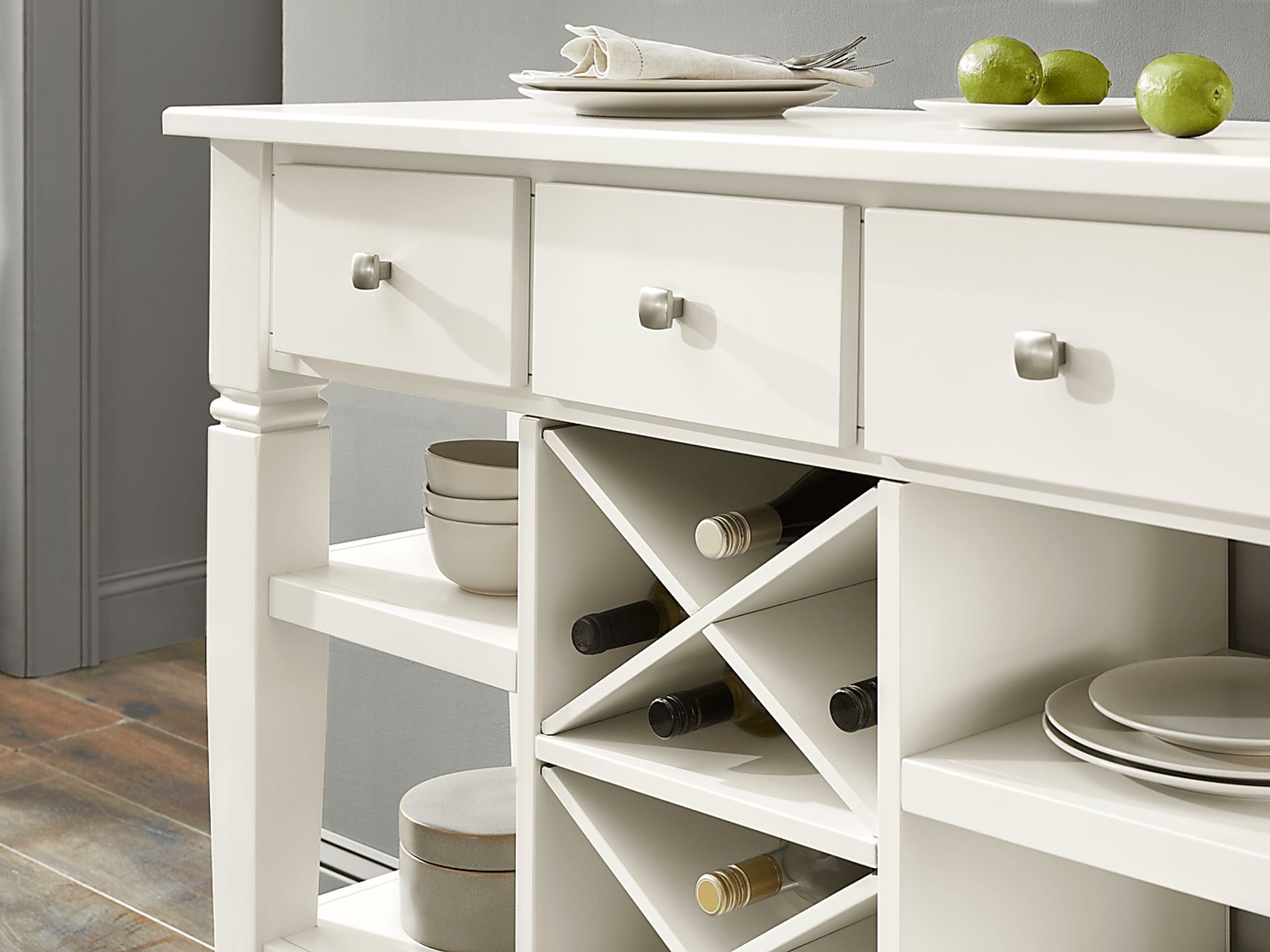 Winslow White Sideboard - Image 4