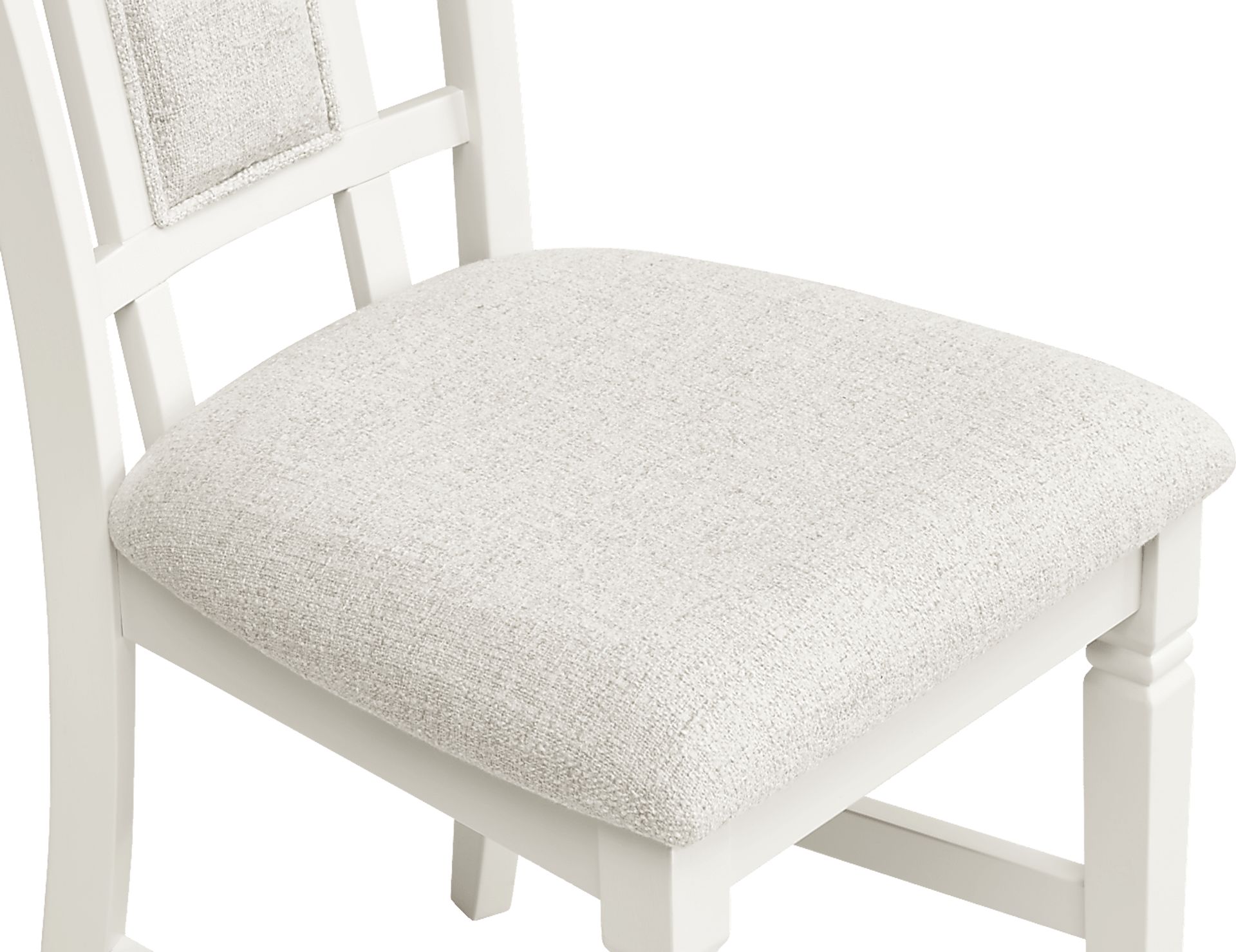 Winslow White Upholstered Side Chair - Image 3