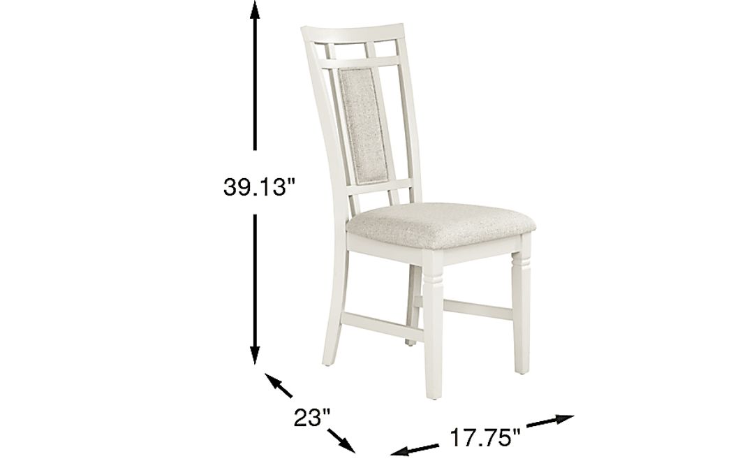 Winslow White Upholstered Side Chair