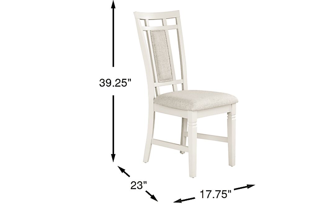 Winslow White Upholstered Side Chair