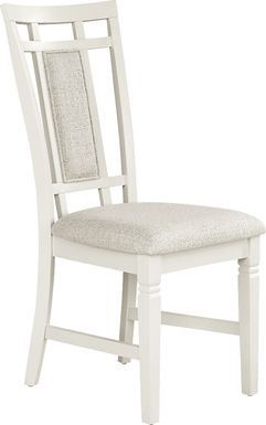 Winslow White Upholstered Side Chair