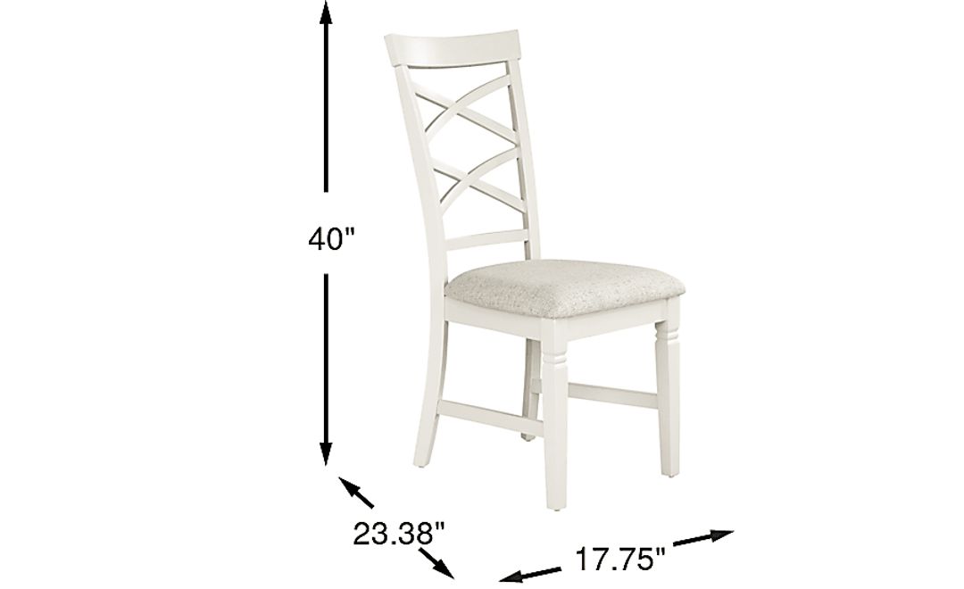 Winslow White X-Back Side Chair