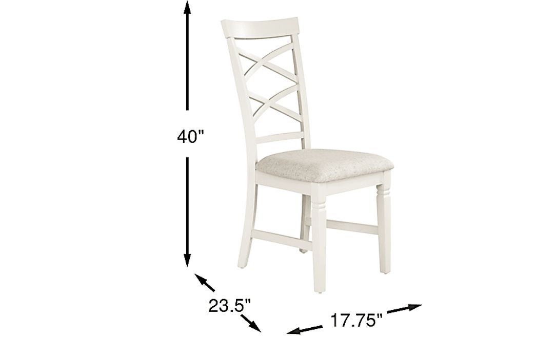 Winslow White X-Back Side Chair