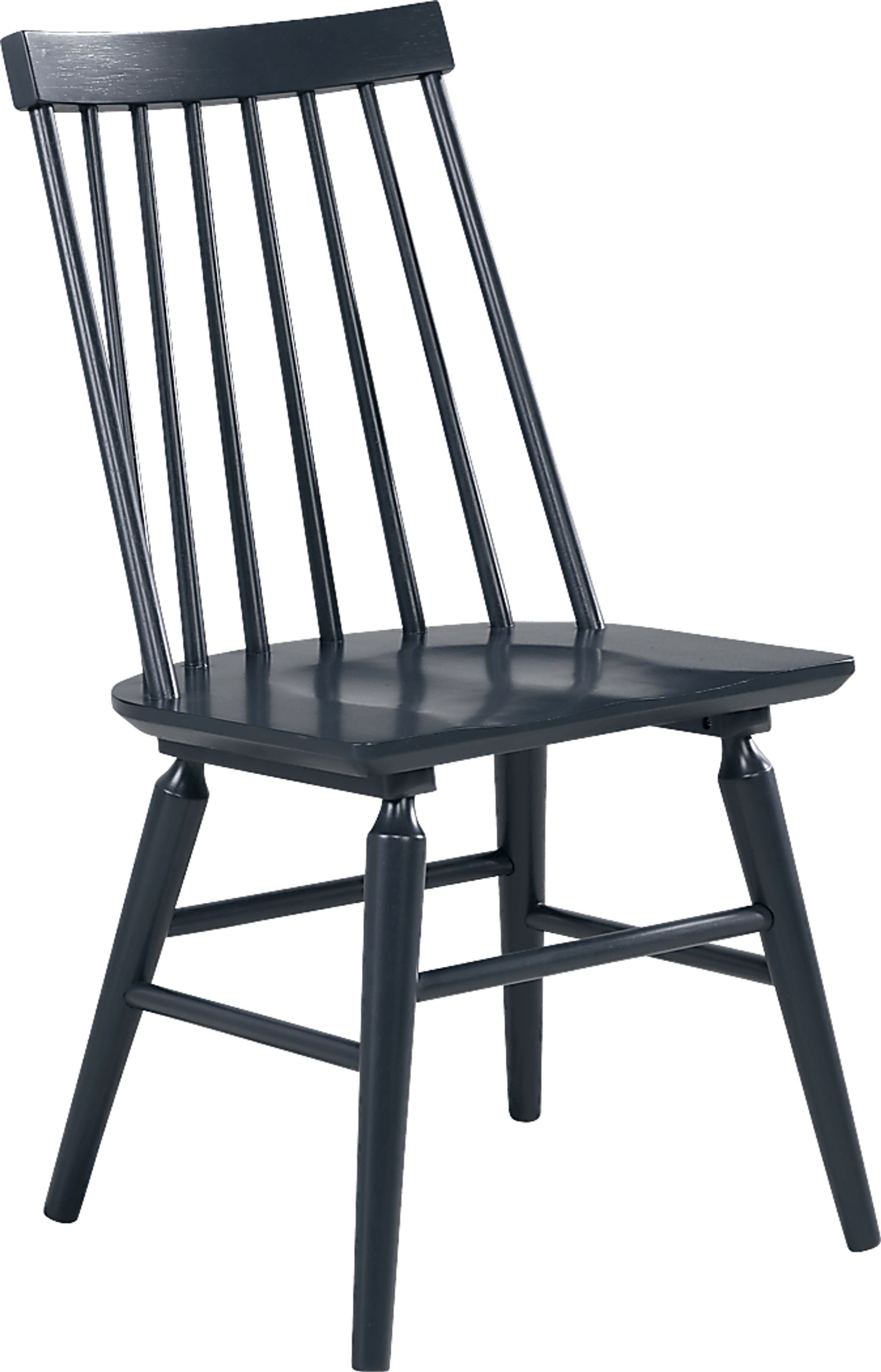 Winsor Natural 5 Pc Drop Leaf Dining Room with Blue Chairs - Image 4