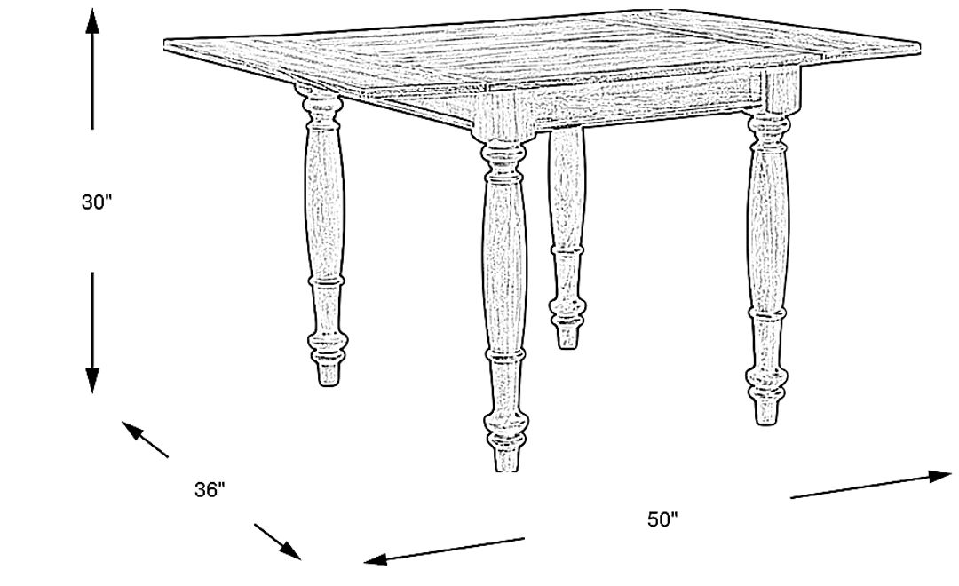 Winsor Natural Drop Leaf Dining Table