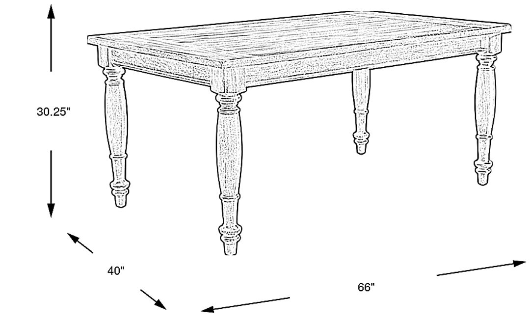 Winsor Natural Rectangle Dining Table