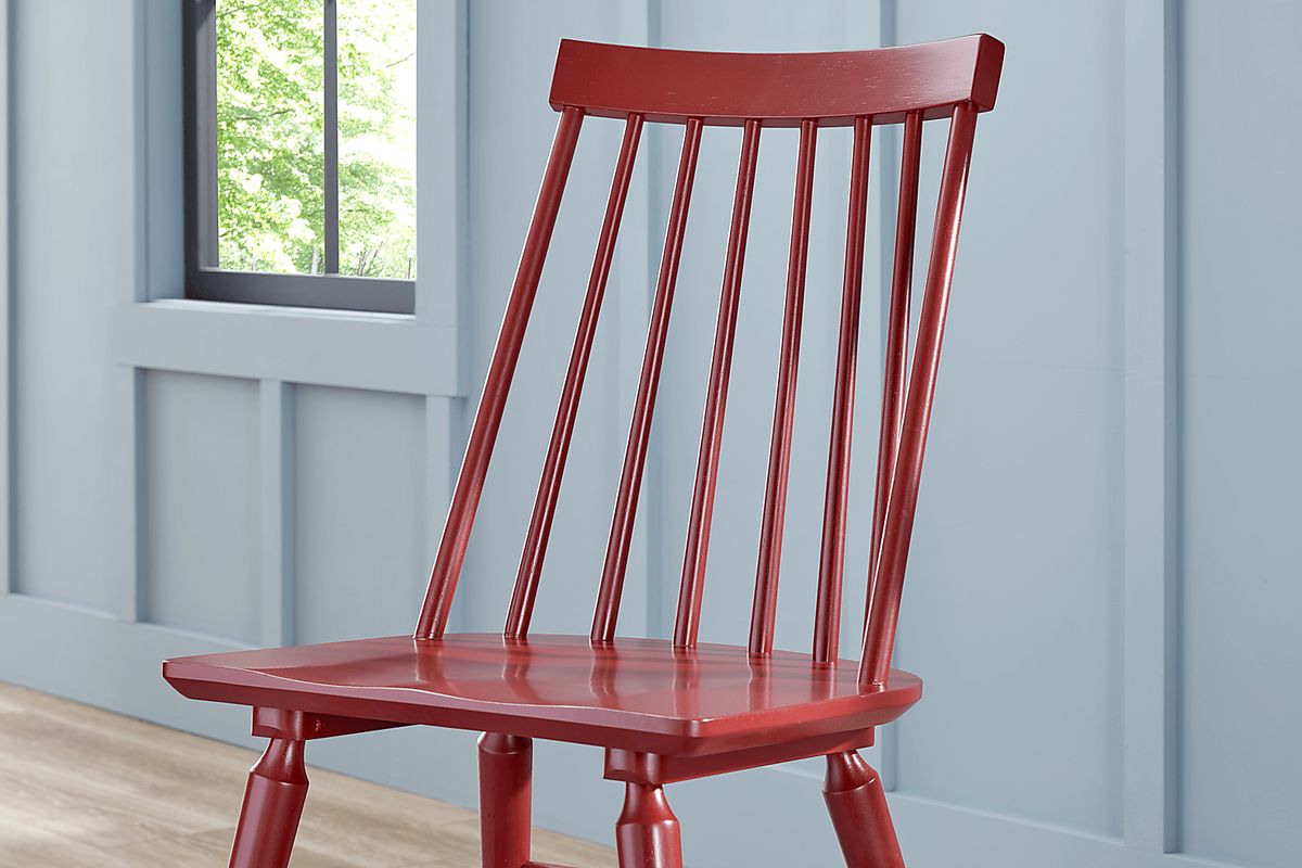 Winsor 5 Pc Natural Light Wood Red Dining Room Set With Drop Leaf ...