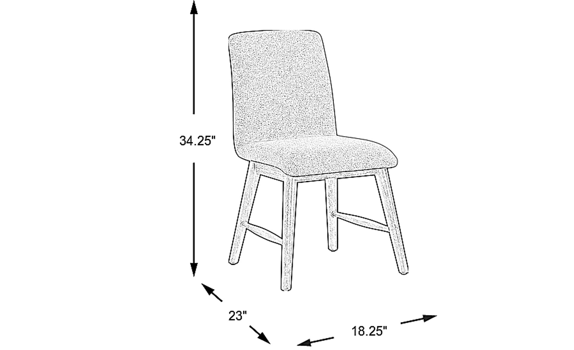 Dimension Image. Please refer to the Dimension Tab on this page for dimension details.