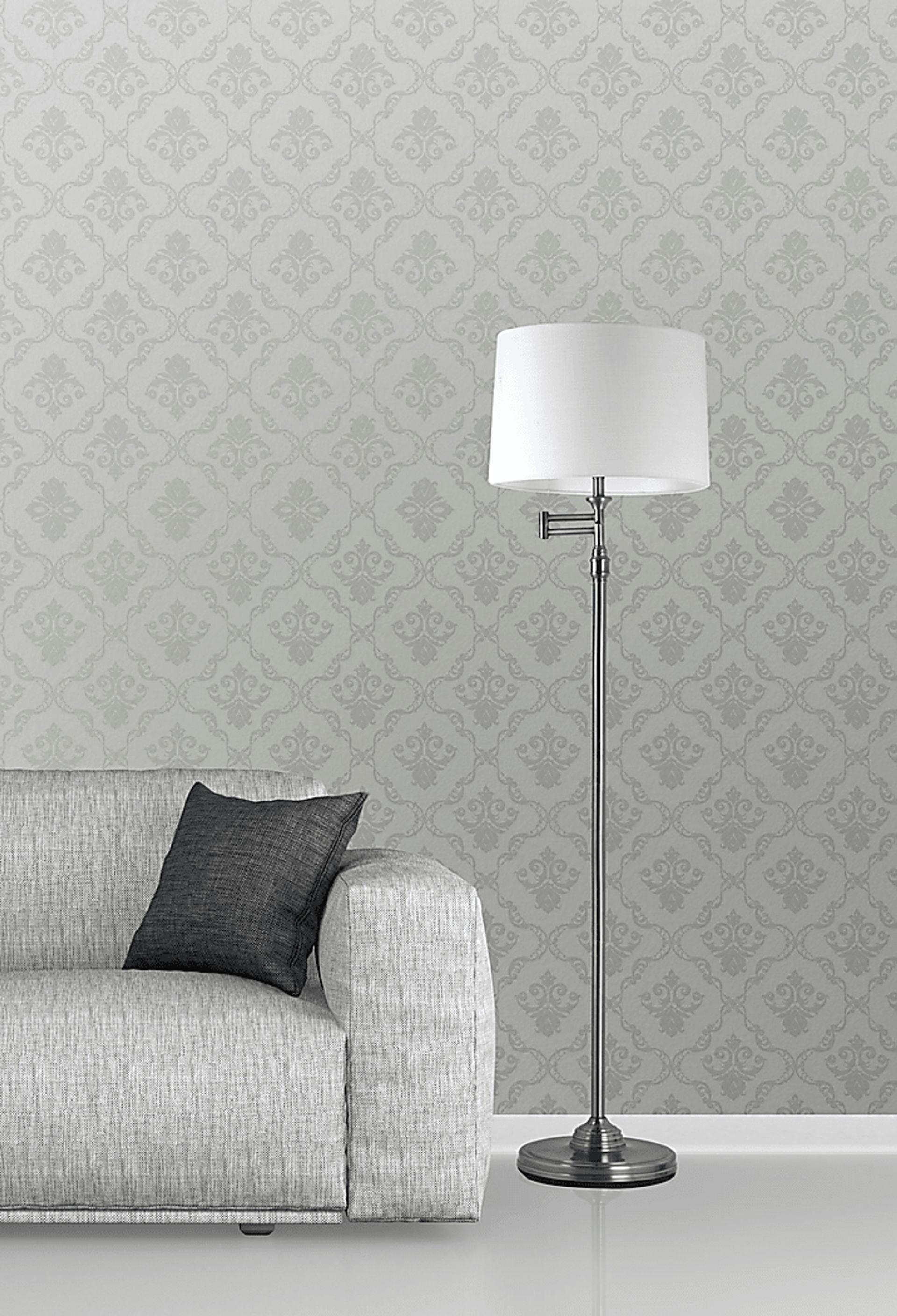 Winston Silver Floor Lamp - Image 3