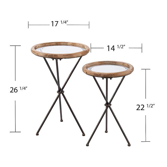 Winterpointe Natural Accent Table, Set of 2 - Thumbnail - Image 4