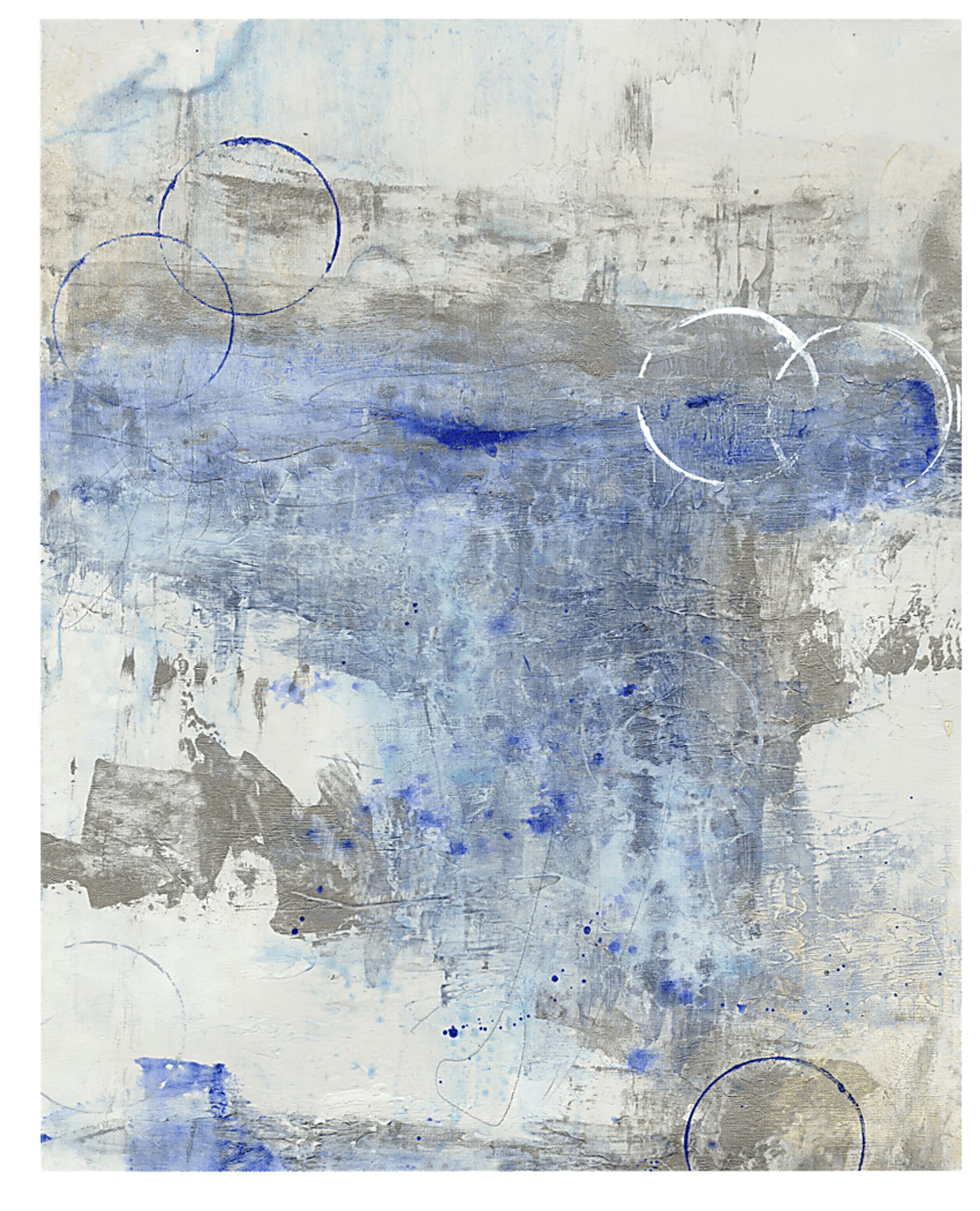 Winter's Gift Blue Artwork - Image 1