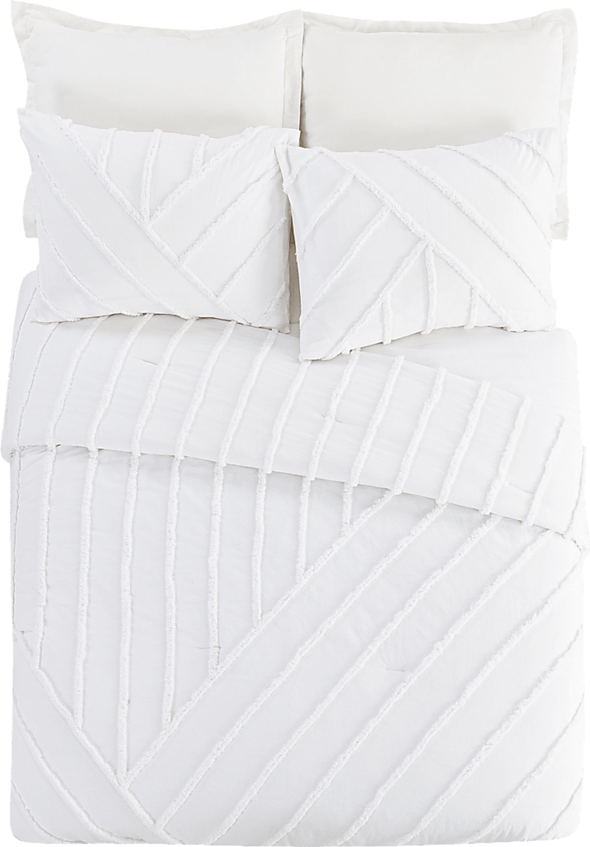 Winthorne White Full/Queen 3 Pc Comforter Set - Image 1